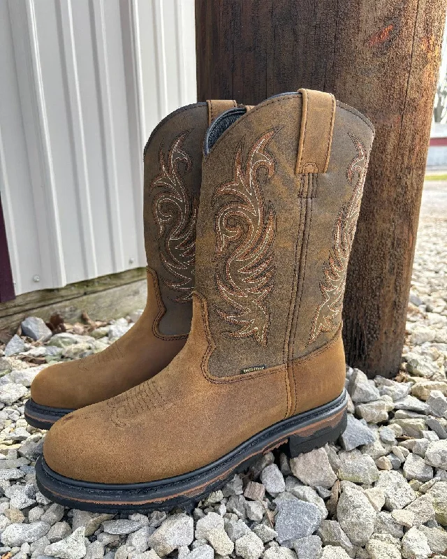 Men's chemical - resistant work & safety boots for laboratory useLaredo Men's Hammer Waterproof Round Toe Work Cowboy Boot 68112 Men's chemical - resistant work & safety boots for laboratory useLaredo Men's Hammer Waterproof Round Toe Work Cowboy Boot 68112