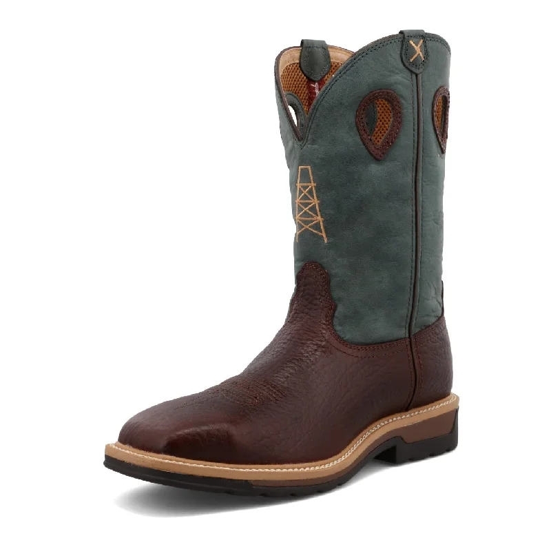 Men's work & safety boots with a quick - lace system for easy on and offTwisted X Men's Steel Toe Western Work Boot Men's work & safety boots with a quick - lace system for easy on and offTwisted X Men's Steel Toe Western Work Boot