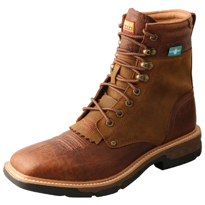 Men's work & safety boots with a durable rubber outsole for traction on rough terrainTwisted X Men's CellStretch Lacer Work Boot Men's work & safety boots with a durable rubber outsole for traction on rough terrainTwisted X Men's CellStretch Lacer Work Boot