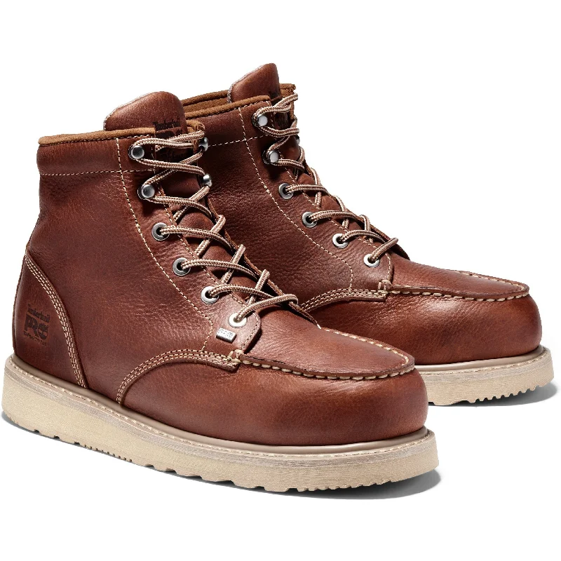 Men's waterproof steel - toe work & safety boots for wet environmentsTimberland PRO Men's Barstow Wedge 6" Alloy Toe Work Boot TB188559214