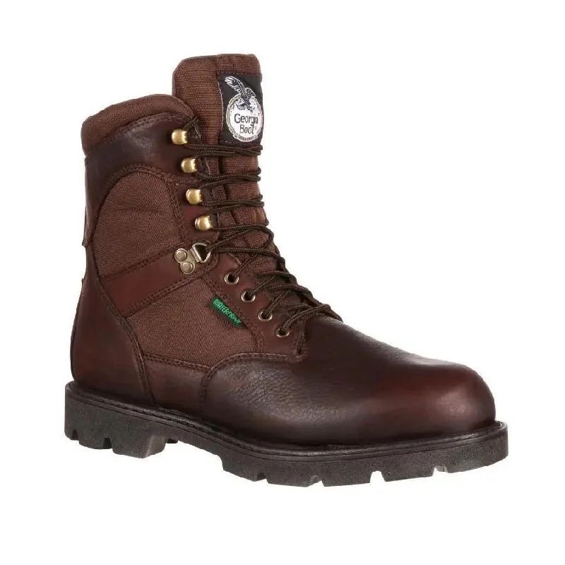 Men's work & safety boots with a removable insole for easy cleaningGeorgia Boot Mens Homeland Waterproof Insulated Work Boot G109