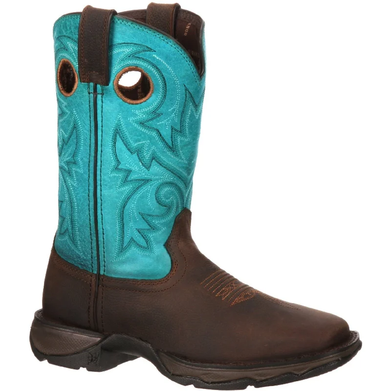 Men's work & safety boots with a breathable waterproof membrane like Gore - TexDurango Women's Lady Rebel Bar None 12" Sqr Toe Western Boot - DWRD016