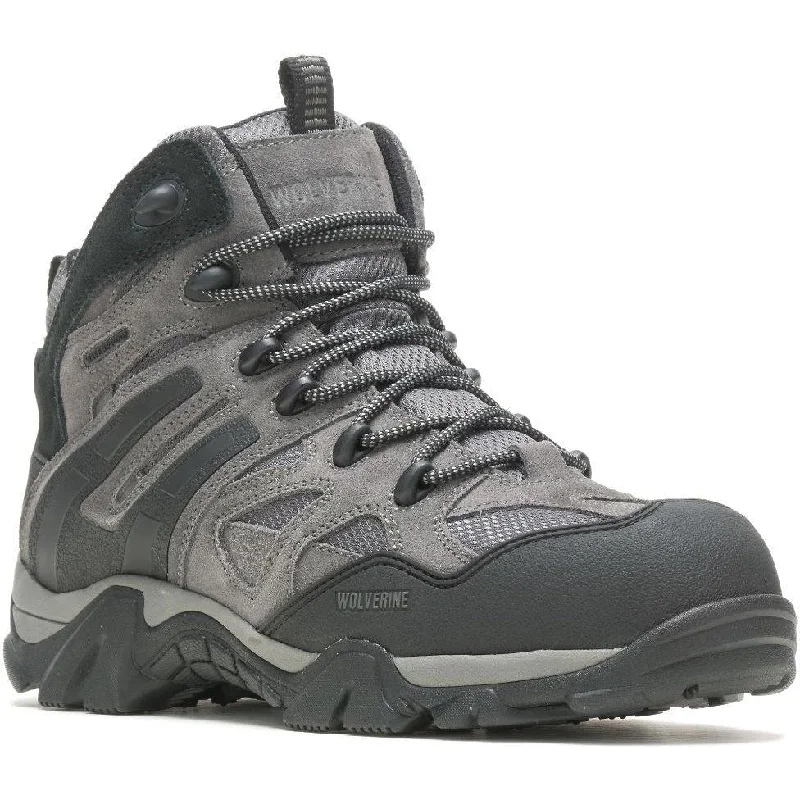 Men's work & safety boots with a quick - lace system for easy on and offWolverine Men's Wilderness Comp Toe WP Hunt Boot - Charcoal - W080030 Men's work & safety boots with a quick - lace system for easy on and offWolverine Men's Wilderness Comp Toe WP Hunt Boot - Charcoal - W080030