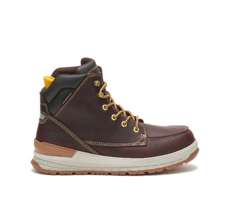 Men's work & safety boots with a reinforced heel counter for stabilityImpact Soft-Toe Waterproof Work Boot Red Brown