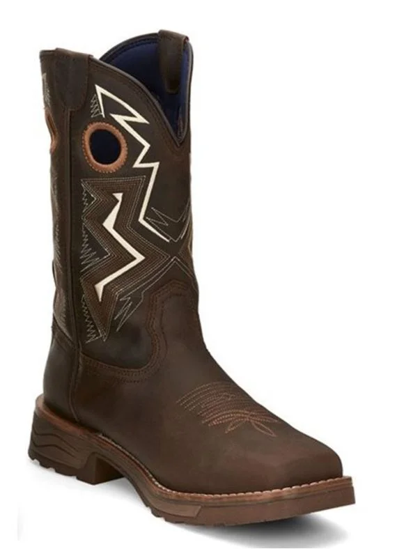 Men's work & safety boots with a padded collar for ankle comfortTONY LAMA MEN'S FORCE WATERPROOF WESTERN WORK BOOTS - COMPOSITE TOE  TW3403