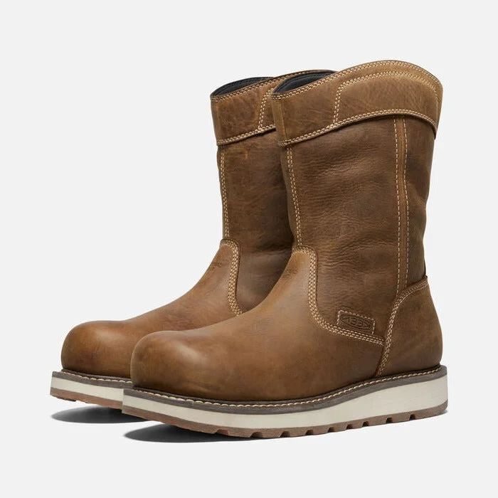 Men's work & safety boots with a padded collar for ankle comfortKeen Cincinnati Wellington Carbon Toe Work Boot Men's work & safety boots with a padded collar for ankle comfortKeen Cincinnati Wellington Carbon Toe Work Boot