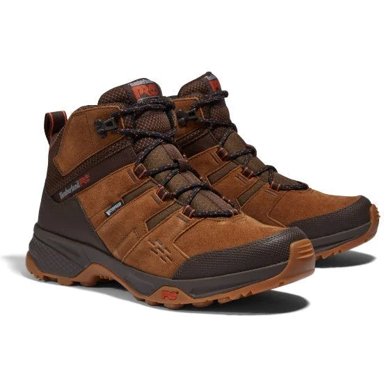 Men's water - repellent leather work & safety boots for outdoor workTimberland Pro Men's Switchback Lt Soft Toe Work Boot -Brown- TB0A2CCH214