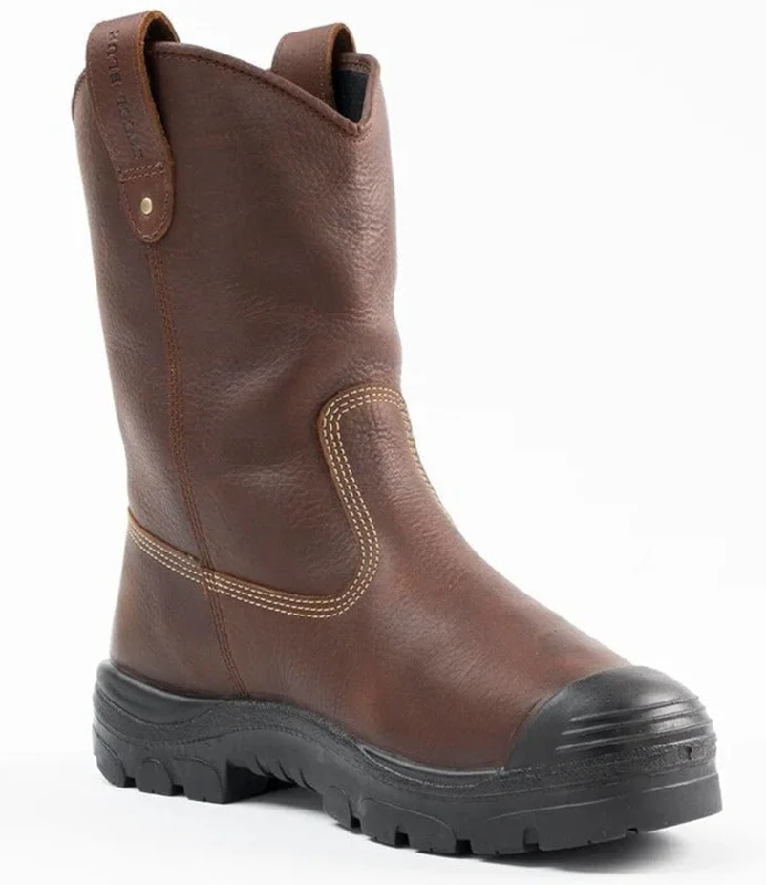 Men's non - metallic work & safety boots for airport security jobsSteel Blue Men's Heeler Metguard Bump 10" WP Steel Toe Work Boot - Oak - 862905 Men's non - metallic work & safety boots for airport security jobsSteel Blue Men's Heeler Metguard Bump 10" WP Steel Toe Work Boot - Oak - 862905