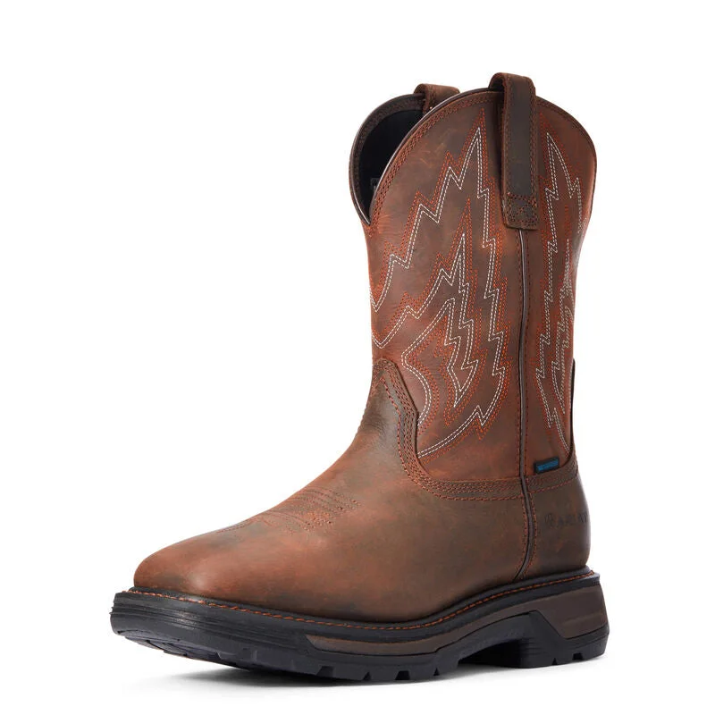Men's work & safety boots with a chemical - resistant rubber soleARIAT MEN'S Style No. 10033991 Big Rig Waterproof Work Boot Men's work & safety boots with a chemical - resistant rubber soleARIAT MEN'S Style No. 10033991 Big Rig Waterproof Work Boot