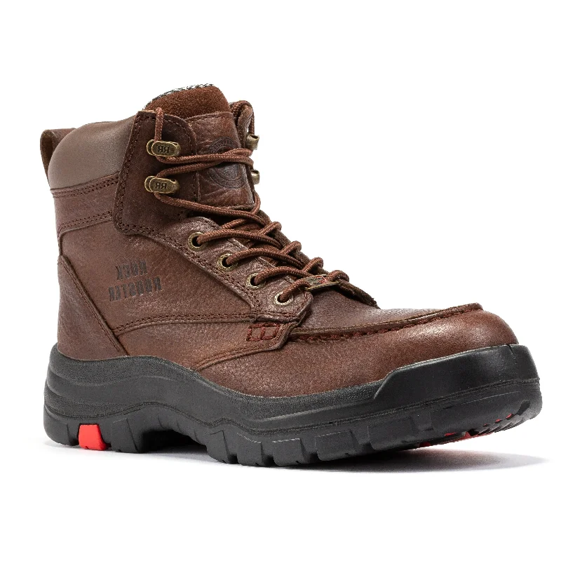 Men's anti - static work & safety boots for electronics industryROCKROOSTER  Zumbro 6 inch Wide Steel Toe, Waterproof Work Boots, Rubber Outsole, EH Protection, ASTM 2413, Work Boots AK372