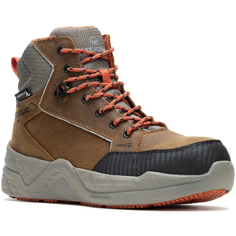 Men's carbon fiber toe work & safety boots for lightweight protectionWolverine Men's ProShift LX 6" Soft Toe WP Work Boot- Brown- W240002 Men's carbon fiber toe work & safety boots for lightweight protectionWolverine Men's ProShift LX 6" Soft Toe WP Work Boot- Brown- W240002