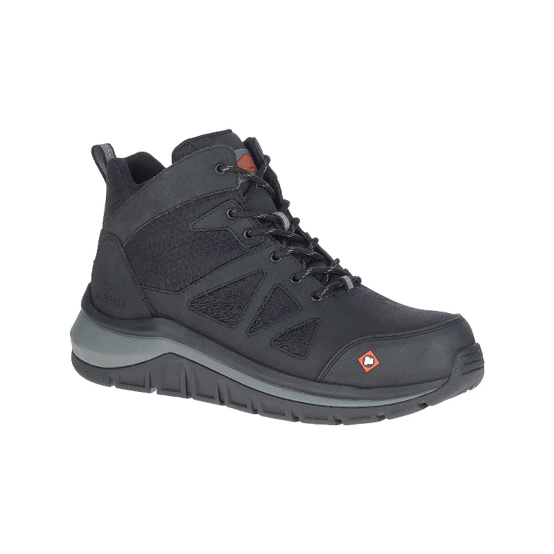 Men's electrical - hazard resistant work & safety boots with composite toeFullbench Speed Mid Men's Carbon-Fiber Work Boots Black Men's electrical - hazard resistant work & safety boots with composite toeFullbench Speed Mid Men's Carbon-Fiber Work Boots Black