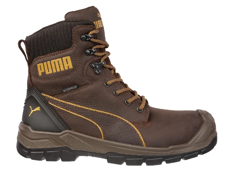 Men's shock - absorbing work & safety boots for long - hours standingPuma 630785 - Men's - 6" Tornado CTX Waterproof EH Composite Toe - Brown/Orange Men's shock - absorbing work & safety boots for long - hours standingPuma 630785 - Men's - 6" Tornado CTX Waterproof EH Composite Toe - Brown/Orange