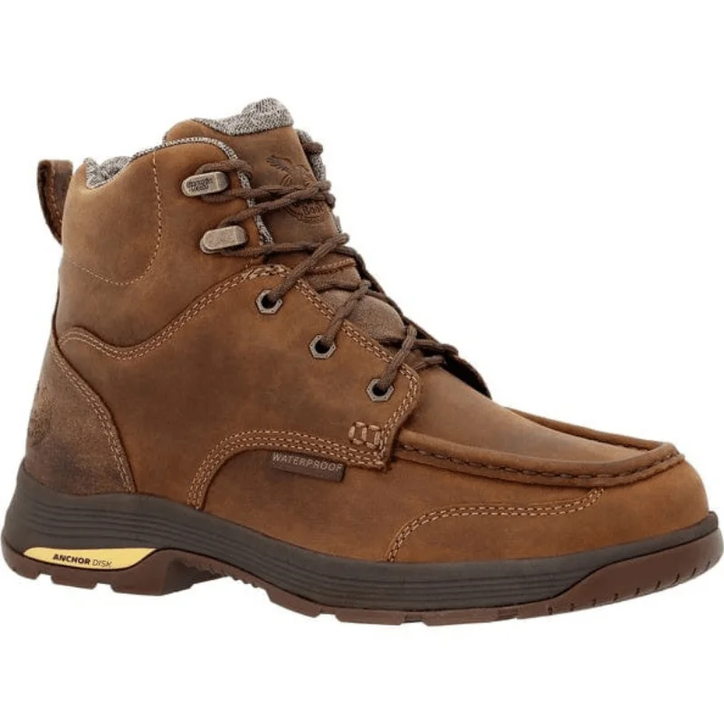 Men's ESD (electro - static discharge) work & safety boots for cleanroom environmentsGeorgia Boot Men's Athens SuperLyte Brown Moc Toe Waterproof Work Boot GB00547 Men's ESD (electro - static discharge) work & safety boots for cleanroom environmentsGeorgia Boot Men's Athens SuperLyte Brown Moc Toe Waterproof Work Boot GB00547
