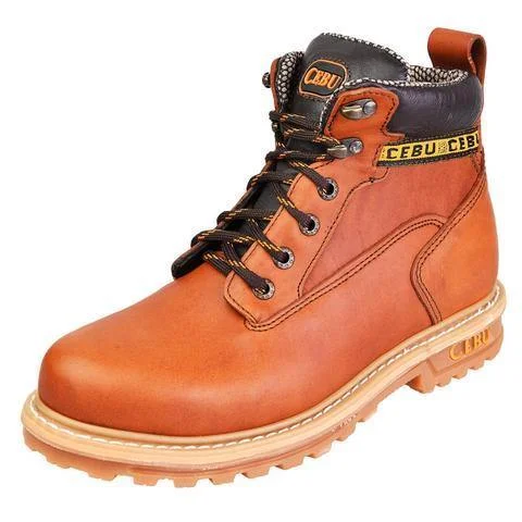 Men's work & safety boots with a padded collar for ankle comfortCEBU TK BORCEGUI 6" HONEY Men's work & safety boots with a padded collar for ankle comfortCEBU TK BORCEGUI 6" HONEY