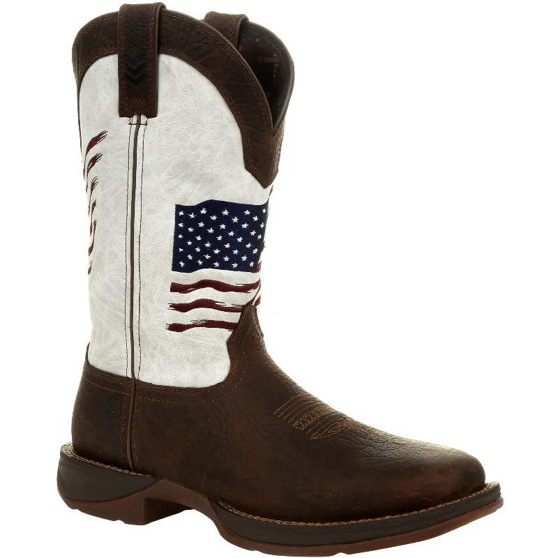 Men's non - metallic work & safety boots for airport security jobsDurango Women's Lady Rebel Distressed Flag 11" Square Toe Western Boot DRD0394