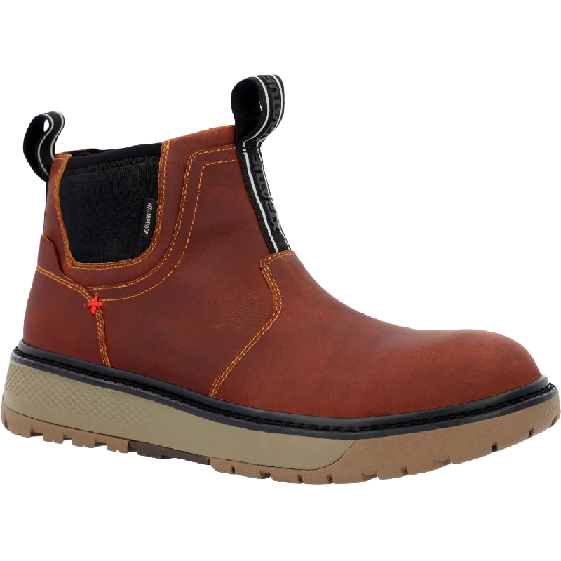Men's insulated work & safety boots for cold - climate workXTRATUF® Men's Bristol Bay Leather Chelsea Cathay Spice Boots XBC700 Men's insulated work & safety boots for cold - climate workXTRATUF® Men's Bristol Bay Leather Chelsea Cathay Spice Boots XBC700