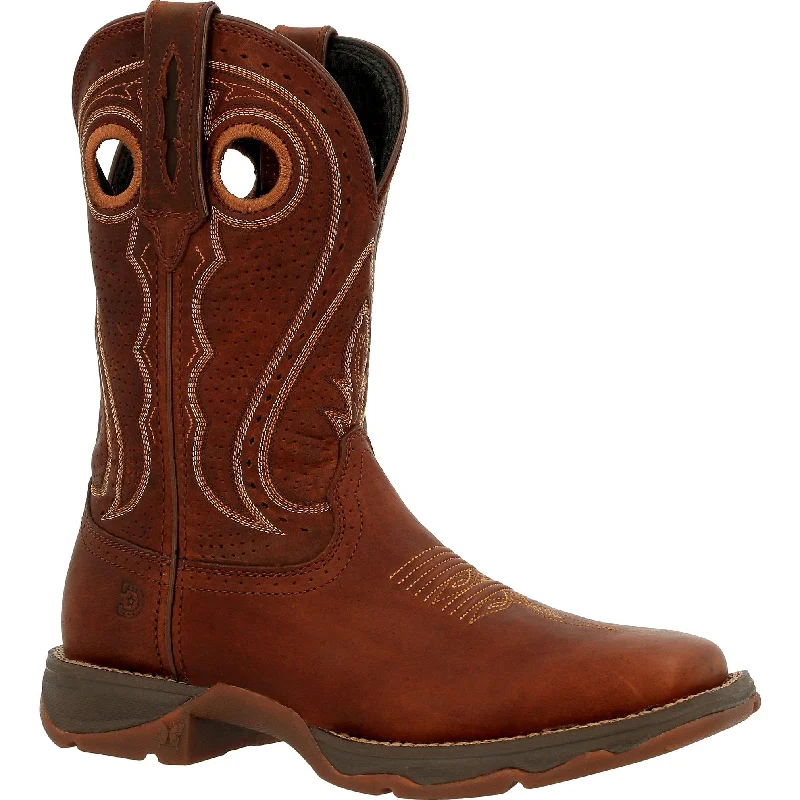 Men's work & safety boots with a flame - resistant upper for firefighting or welding workDurango Women's Lady Rebel™ 11" Sqr Toe Pull-On Western Boot - DRD0407 Men's work & safety boots with a flame - resistant upper for firefighting or welding workDurango Women's Lady Rebel™ 11" Sqr Toe Pull-On Western Boot - DRD0407