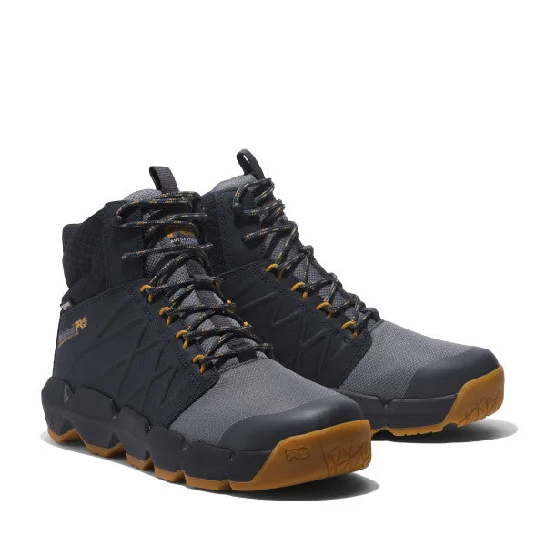 Men's metatarsal guard work & safety boots for heavy - duty tasksTimberland Pro Men's Morphix 6" Comp Toe WP Work Boot - Grey - TB1A5YFU065