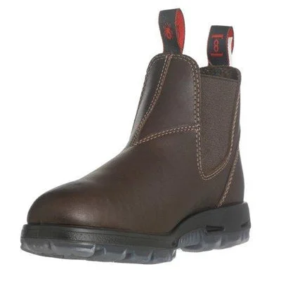 Men's work & safety boots with a reflective strip for low - light visibilityRedBack GREAT BARRIER Puma Brown Aquapel UNPU Men's work & safety boots with a reflective strip for low - light visibilityRedBack GREAT BARRIER Puma Brown Aquapel UNPU