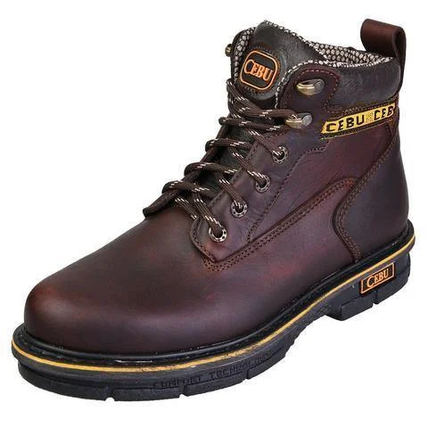 Men's waterproof steel - toe work & safety boots for wet environmentsCEBU BMX 6" BROWN STEEL-TOE Men's waterproof steel - toe work & safety boots for wet environmentsCEBU BMX 6" BROWN STEEL-TOE