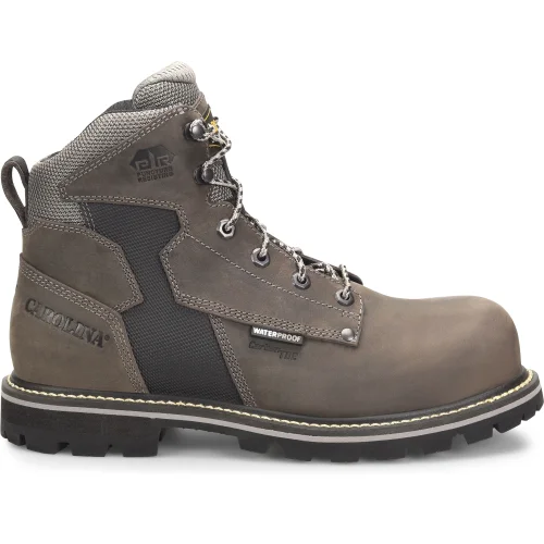 Men's metatarsal guard work & safety boots for heavy - duty tasksCarolina Men's I-Beam 6" Comp Toe WP PR Work Boot - Gray - CA7540 Men's metatarsal guard work & safety boots for heavy - duty tasksCarolina Men's I-Beam 6" Comp Toe WP PR Work Boot - Gray - CA7540