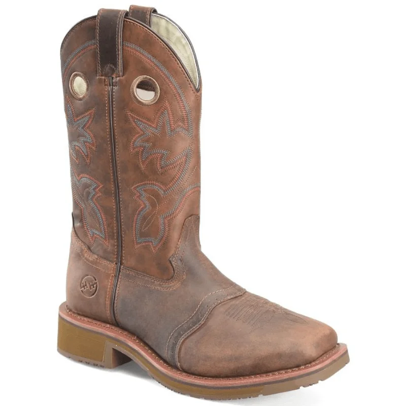 Men's work & safety boots with a cushioned midsole for comfortDouble H Men's Antonio Brown Square Toe Work Boots DH5134 Men's work & safety boots with a cushioned midsole for comfortDouble H Men's Antonio Brown Square Toe Work Boots DH5134