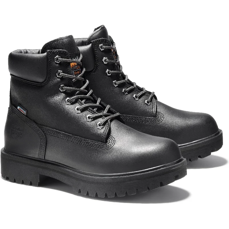 Men's high - ankle support work & safety boots for construction sitesTimberland PRO Men's Direct Attach 6" Steel Toe Work Boot TB026038001