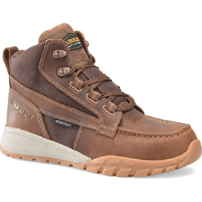 Men's high - ankle support work & safety boots for construction sitesCarolina Men's Challenge 6" WP Comp Toe Hiker Work Boot - Brown - CA5593 Men's high - ankle support work & safety boots for construction sitesCarolina Men's Challenge 6" WP Comp Toe Hiker Work Boot - Brown - CA5593