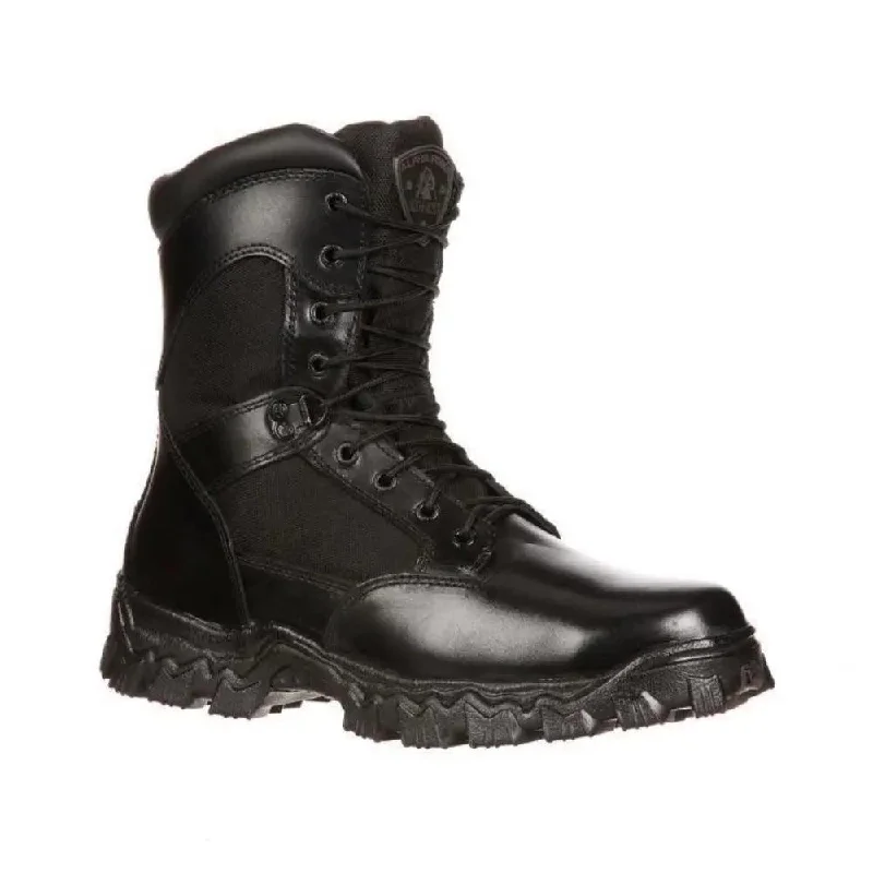Men's work & safety boots with a gusseted tongue to keep out debrisROCKY AlphaForce Zipper Composite Toe Waterproof Duty Boots 6173
