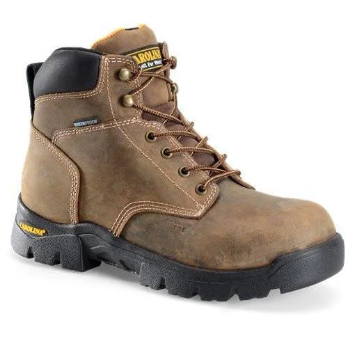 Men's carbon fiber toe work & safety boots for lightweight protectionCarolina Men's Circuit 6" Comp Toe WP Hiker Work Boot - Brown - CA3536