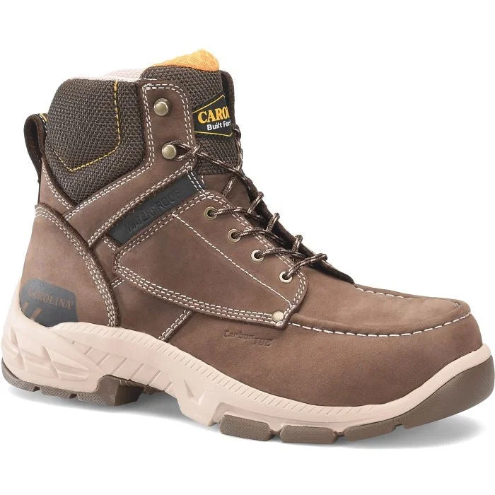 Men's ESD (electro - static discharge) work & safety boots for cleanroom environmentsCarolina Men's Duke 6" CT Waterproof Slip Resist Work Boot -Brown- CA5544 Men's ESD (electro - static discharge) work & safety boots for cleanroom environmentsCarolina Men's Duke 6" CT Waterproof Slip Resist Work Boot -Brown- CA5544