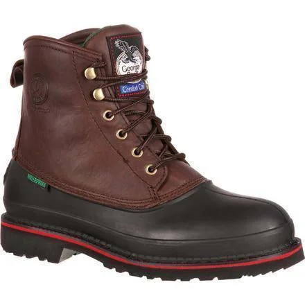 Men's high - ankle support work & safety boots for construction sitesGeorgia Men's Muddog 6" Steel Toe Waterproof Work Boot - Brown - G6633 Men's high - ankle support work & safety boots for construction sitesGeorgia Men's Muddog 6" Steel Toe Waterproof Work Boot - Brown - G6633