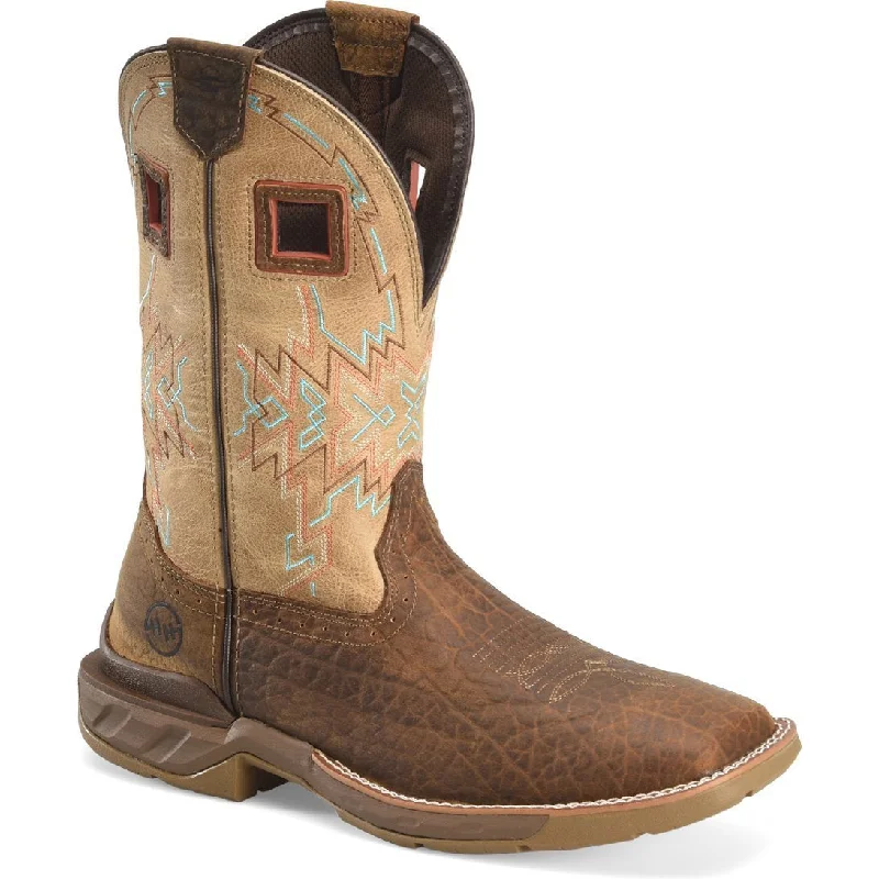 Men's slip - resistant work & safety boots for oily surfacesDouble H Men's Phantom Rider Clem 11" Square Toe Western Work Boot - Brown - DH5361