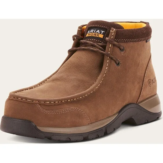 Men's work & safety boots with a chemical - resistant rubber soleAriat Men's Edge Lte Moc Composite Toe Work Boot - Dark Brown - 10024954 Men's work & safety boots with a chemical - resistant rubber soleAriat Men's Edge Lte Moc Composite Toe Work Boot - Dark Brown - 10024954
