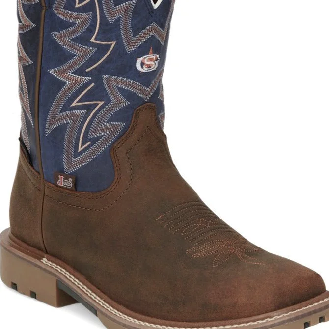 Men's work & safety boots with a high - traction lug pattern for uneven groundJustin George Strait Collection Men's Dusty Waterproof Western Boot Men's work & safety boots with a high - traction lug pattern for uneven groundJustin George Strait Collection Men's Dusty Waterproof Western Boot