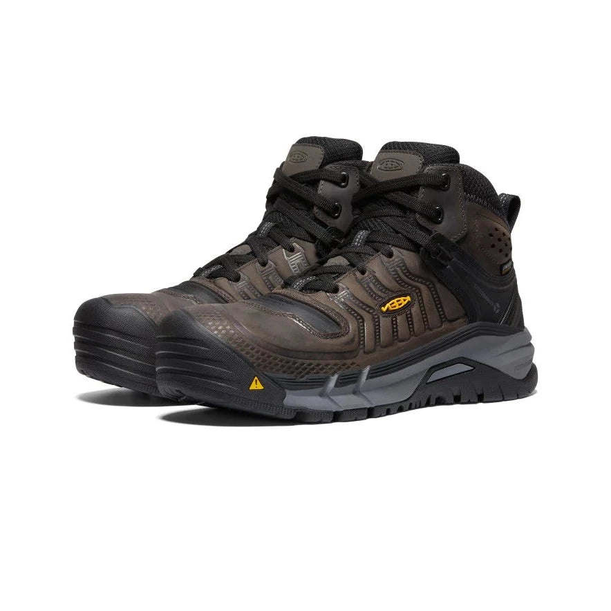 Men's work & safety boots with a reflective strip for low - light visibilityKeen Kansas City+ H20 Carbon-Fiber Toe Work Boot Men's work & safety boots with a reflective strip for low - light visibilityKeen Kansas City+ H20 Carbon-Fiber Toe Work Boot