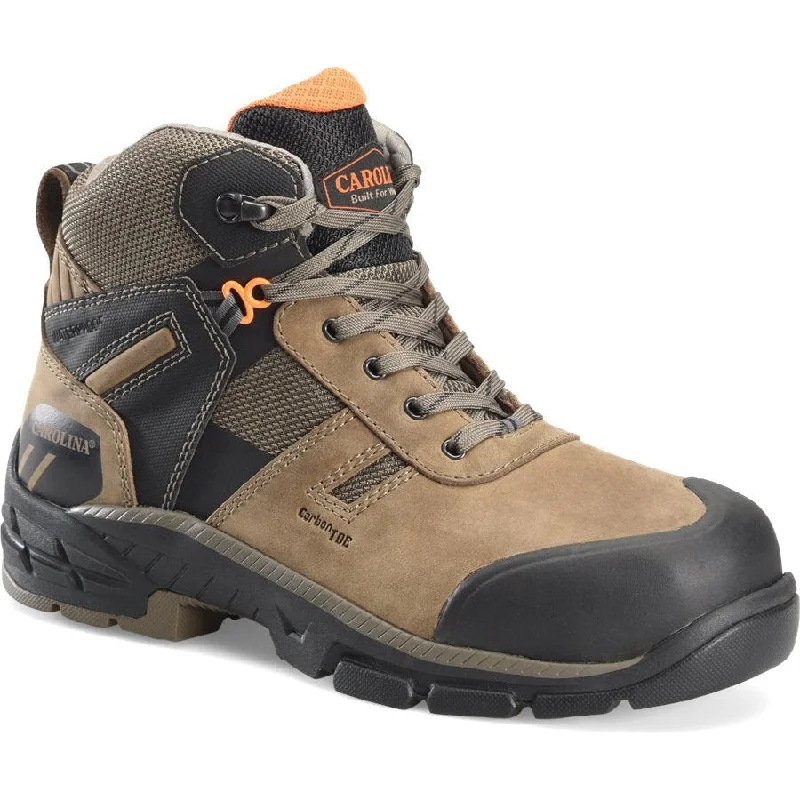 Men's electrical - hazard resistant work & safety boots with composite toeCarolina Men’s Duke 5" WP Comp Toe Hiker Work Shoe -Brown- CA5548 Men's electrical - hazard resistant work & safety boots with composite toeCarolina Men’s Duke 5" WP Comp Toe Hiker Work Shoe -Brown- CA5548