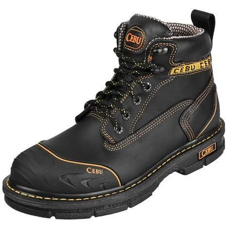 Men's work & safety boots with a breathable waterproof membrane like Gore - TexCEBU BORCESHARK 6" BLACK Men's work & safety boots with a breathable waterproof membrane like Gore - TexCEBU BORCESHARK 6" BLACK