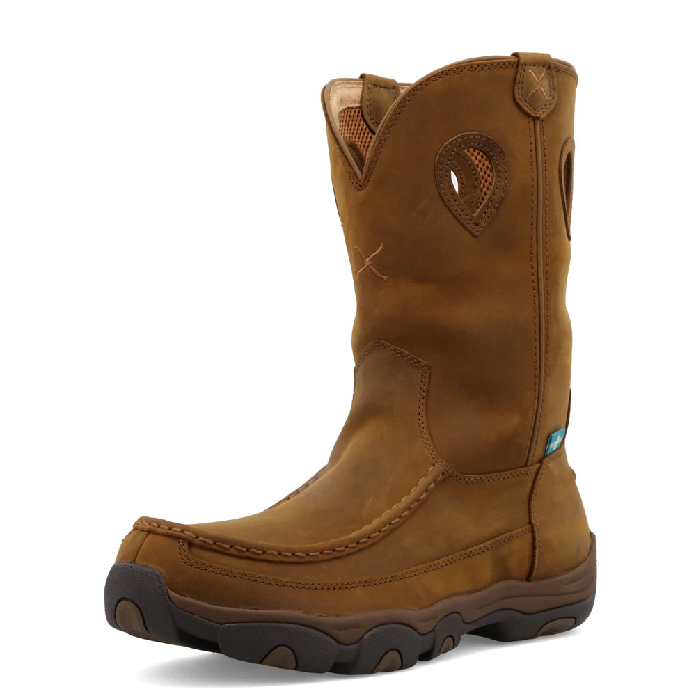 Men's work & safety boots with a flame - resistant upper for firefighting or welding workTwisted X 11” Pull On Hiker Boot