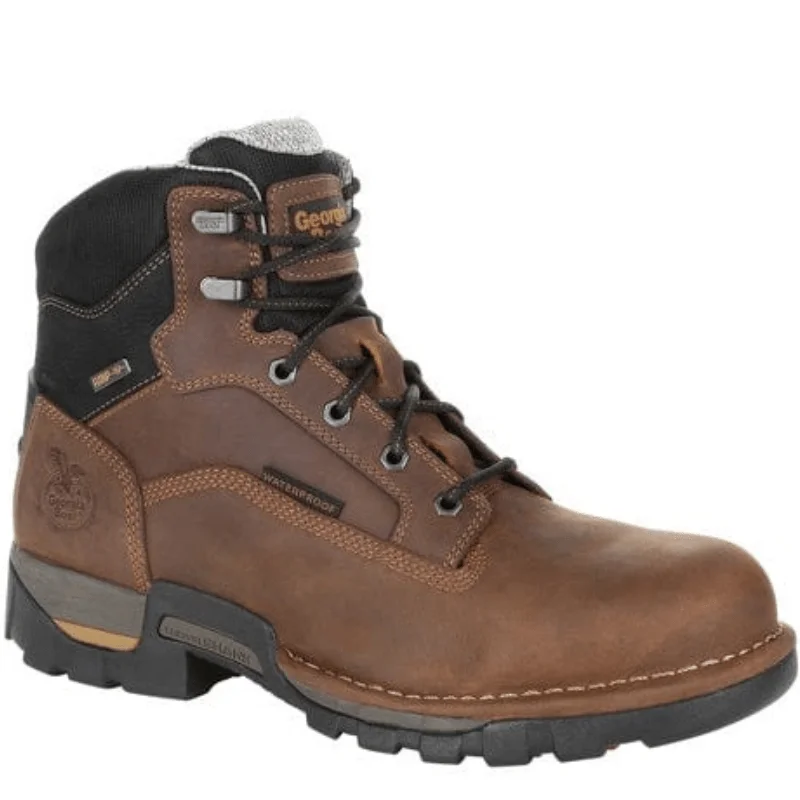 Men's ESD (electro - static discharge) work & safety boots for cleanroom environmentsGeorgia Boot Men's Eagle One Brown Round Toe Waterproof Work Boot GB00312 Men's ESD (electro - static discharge) work & safety boots for cleanroom environmentsGeorgia Boot Men's Eagle One Brown Round Toe Waterproof Work Boot GB00312