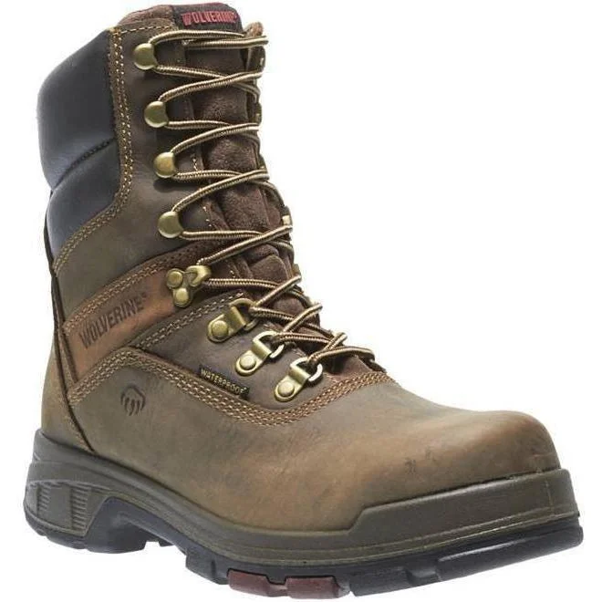 Men's puncture - resistant work & safety boots with Kevlar soleWolverine Men's Cabor EPX 8" Comp Toe WP Work Boot - Brown - W10316 Men's puncture - resistant work & safety boots with Kevlar soleWolverine Men's Cabor EPX 8" Comp Toe WP Work Boot - Brown - W10316