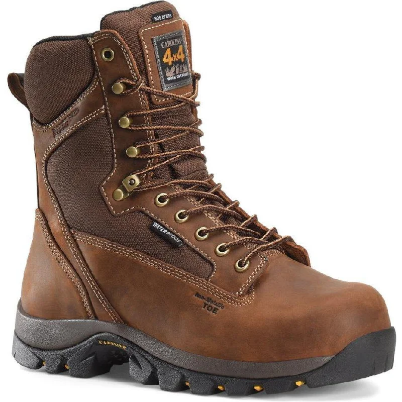 Men's work & safety boots with a cushioned midsole for comfortCarolina Men's Forrest 8” WP Ins Comp Toe Work Boot - Brown - CA4515 Men's work & safety boots with a cushioned midsole for comfortCarolina Men's Forrest 8” WP Ins Comp Toe Work Boot - Brown - CA4515