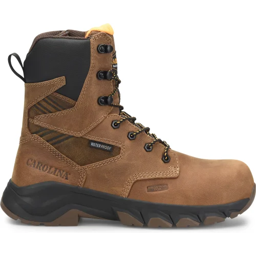 Men's ESD (electro - static discharge) work & safety boots for cleanroom environmentsCarolina Men's Subframe 8" WP Side Zip Comp Toe Work Boot -Brown- CA5552 Men's ESD (electro - static discharge) work & safety boots for cleanroom environmentsCarolina Men's Subframe 8" WP Side Zip Comp Toe Work Boot -Brown- CA5552