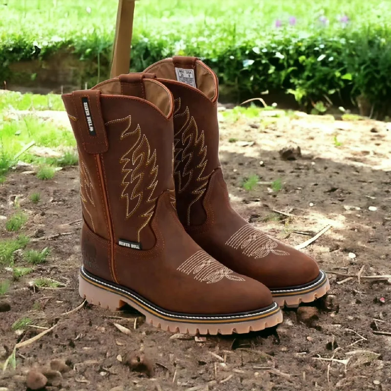 Men's work & safety boots with a toe cap made of aluminum alloyMENS SB810 GRASSO BRONCE LEATHER BOOT