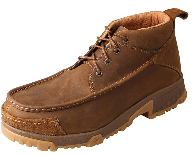 Men's work & safety boots with a padded collar for ankle comfortTwisted X Men's MXCC002 CellStretch 4" Composite Toe Work Boot Distressed