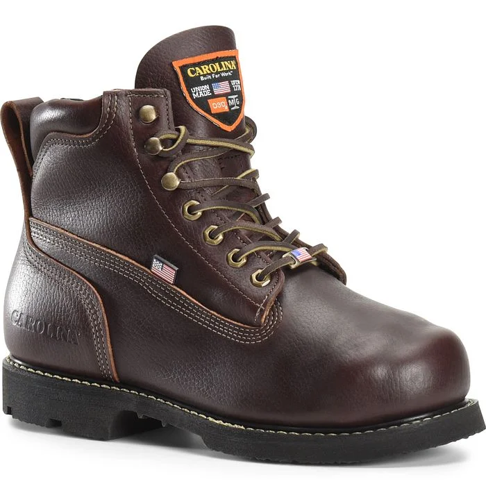 Men's heat - resistant work & safety boots for foundry jobsCarolina Men's INT 2.0 6" ST Internal Metguard Work Boot - Brown - CA517 Men's heat - resistant work & safety boots for foundry jobsCarolina Men's INT 2.0 6" ST Internal Metguard Work Boot - Brown - CA517