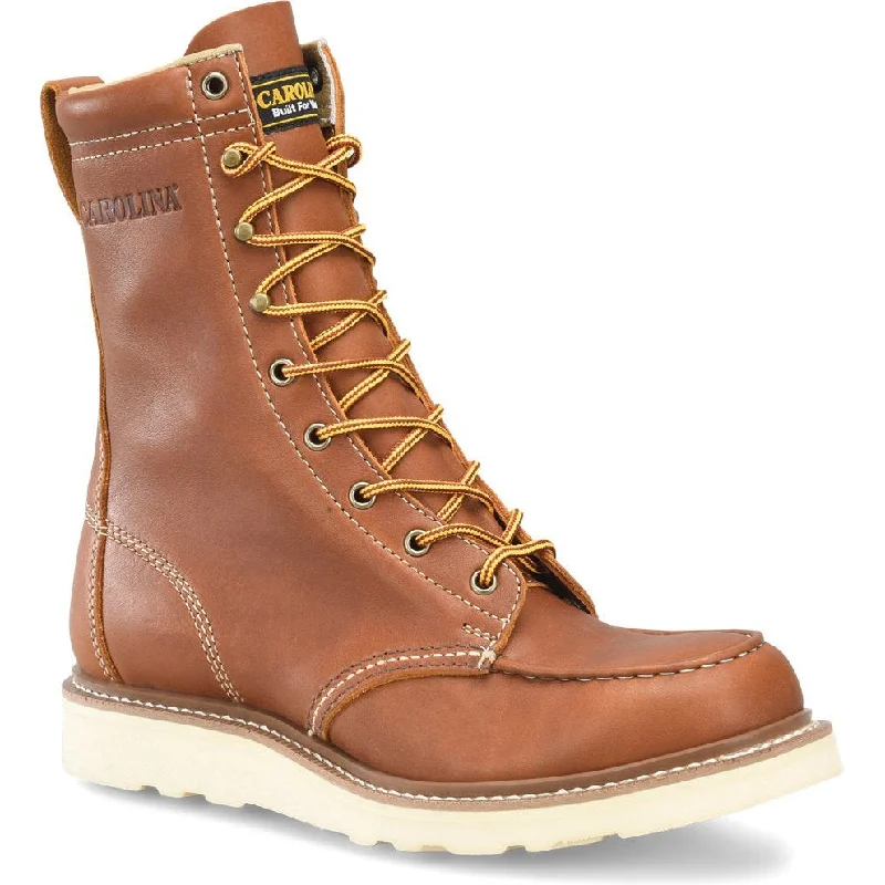 Men's metatarsal guard work & safety boots for heavy - duty tasksCarolina Men’s Wedge Amp Mx 8" Soft Toe Casual Work Boot Brown - CA7062