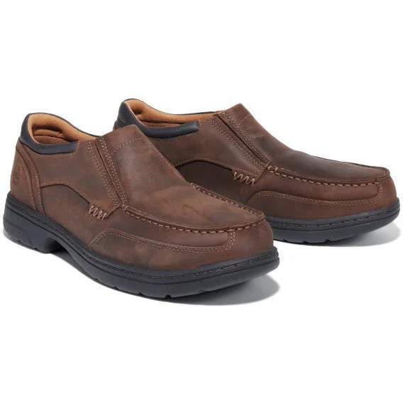 Men's puncture - resistant work & safety boots with Kevlar soleTimberland PRO Men's Branston Alloy Toe Slip-On Work Shoe TB191694214