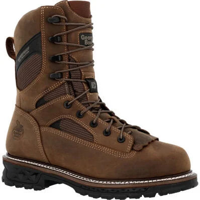 Men's electrical - hazard resistant work & safety boots with composite toeGeorgia Men's Logger LTX 9" Comp Toe WP 400G Work Boot -Brown- GB00681 Men's electrical - hazard resistant work & safety boots with composite toeGeorgia Men's Logger LTX 9" Comp Toe WP 400G Work Boot -Brown- GB00681